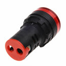 AC 220V Red LED Power Indicator Pilot Single Light Lamp 22mm