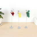 1PC Funny Interactive Cat Pet Toys Multicolored sucker with spring plush mouse&