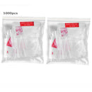 1000pcs DIY Nail Art Full False Foot Toe Nail Tips Acrylic Gel Clear Color