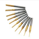 10pcs Milling Cutter Router Bits Engraving Cutting End Machine Endmills Tool