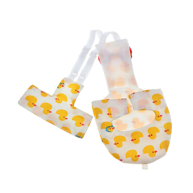 2pcs Durable Pocket Fabric Diaper Washable Birds Nappy Suitable for Parakeets