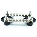 12 Positions Dual Row 150A 12V Bus Bar with Cover - Marine Power Distribution