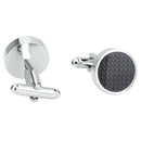 1 Pair Mens Carbon Fiber Black Cufflinks and Shirt Studs Set Tuxedo Shirts