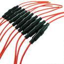 10 PCS 5x20mm Fuse Holder Case In-Line Screw Type With Wire Cable StocY`US