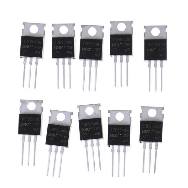 10PCS IRF9540 P-Channel Power mosfet 23A 100V TO-220 J Ew