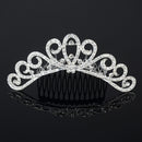 Wedding Bridal Comb Tiara Rhinestone Crystal Crown Pageant Prom Hair Headband