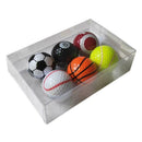 6Pcs Golf Balls Strong Resilience Force Sports Practice Toys Basketball Football