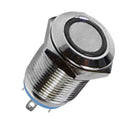 IP65 12V 12mm Waterproof LED Panel Warning Indicator Light Lamp~Ring Lights