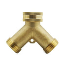 Heavy Duty 2 Way Garden Hose Connector With 2Pcs Garden Hose Coiled Spring
