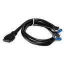PC Case 20Pin to 2 USB 3.0 Front Panel Cable Adapter with Fixed Foot (80cm) A