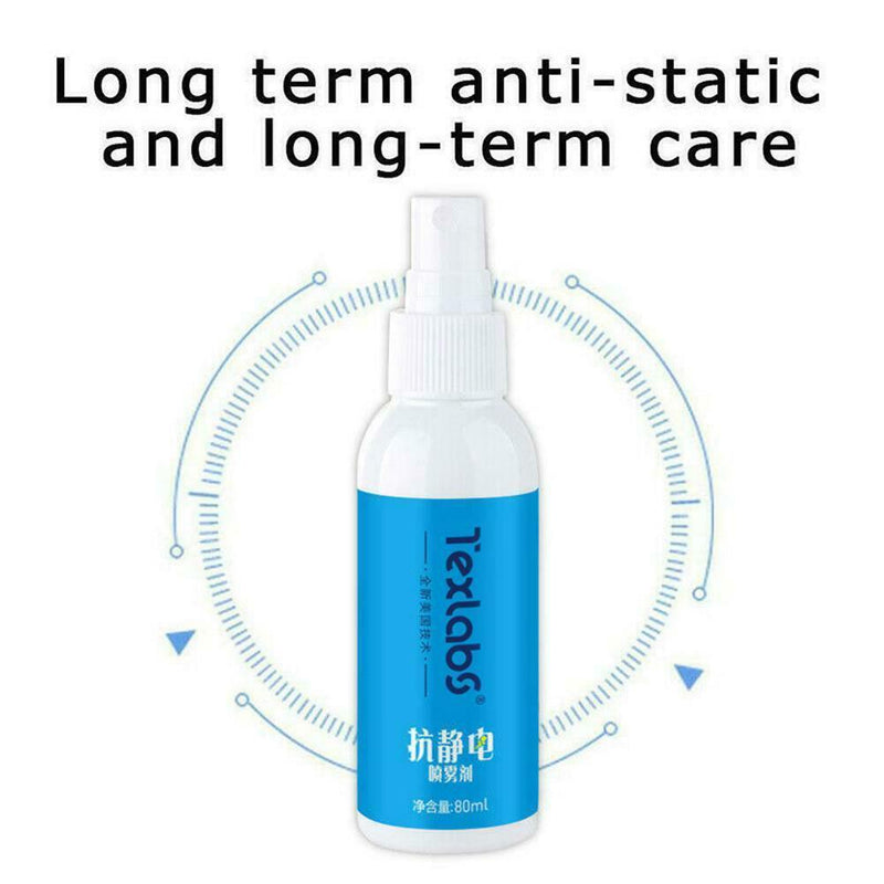Winter Cloth/Hair Anti-Static Spray Balancing for Blankets Fabrics 80ml Useful
