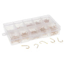 Pack of 500pcs Strong Power Fishing Hooks Barbed Hook 3#-12# with Tackle Box