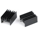 10Pcs 20x15x11mm Black Aluminum Heat Sink for TO-220 T Ew