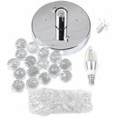 Round Led Crystal Ceiling Light for Living Room Indoor Lamp Home Decoration