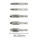 5x Screw Extractor & Drill Bit Set - Heavy Duty High Speed Steel Remover Kit