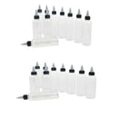 20 Pcs Empty Plastic Bottles with Twist Top Cap for Solvents, Oils, Paint, Ink,