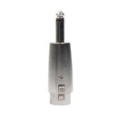 2x XLR 3 Pin Female Socket To Mono Male 6.3mm Plug Jack Convertor Adapt VOR