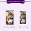 Full Drill Round Diamond Painting Cute Bird Cross Stitch Mosaic Kit Craft