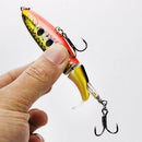 6 Pcs  Topwater Fishing Lure With Rotating Tail 9cm13g ABS
