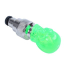 2X Valve Cap Wheel Tire LED Light Lamp for Motorcycle Bicycle Car, Green