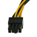 Dual SATA 15 Pin Male to 6 Pin Female Graphics Video Card Power Cable Connec Ew
