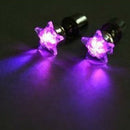 Light Up Led Earrings (Purple Star)