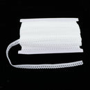 50 Yards Stretch Elastic Lace Trim Ribbon for Hairband Clothing White