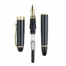Jinhao X450 Black Gifts With Fireworks Fountain Pen 0.7mm Nibs 18KGP Golden Trim