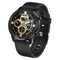 DT78 Smart Wrist Watch Bracelet Heart Rate  Black Silicone Strap