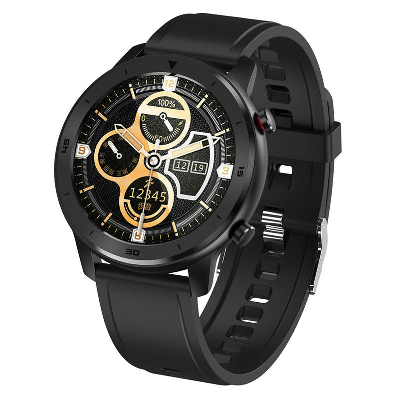 DT78 Smart Wrist Watch Bracelet Heart Rate  Black Silicone Strap