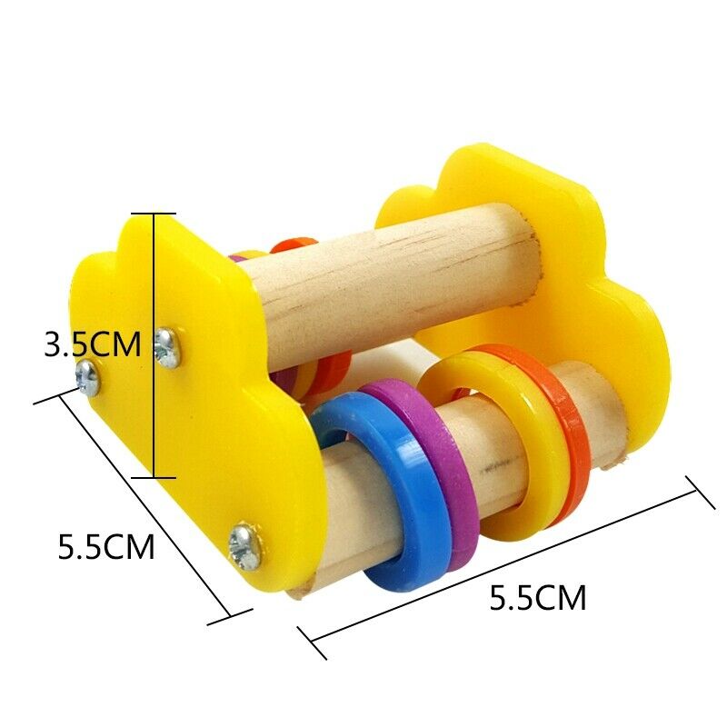 Parrot Underfoot Education Toys Mini Skateboard Training Bird Ice Skates Ro Q9E9