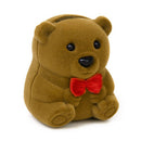 Jewelry ring earring display gift Box of bear shape