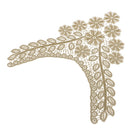 Embroidered Flower & Leaf Lace Neck Collar for Scrapbooking Jewelry Making