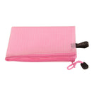 12Pcs A4 Zipper Bags Zip File Storage Document Folder Protective Sleeve Pink
