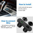 Car Charger T Dual Qc3.0 Fast Charge and Cigarette Lighter Receptacle Socke