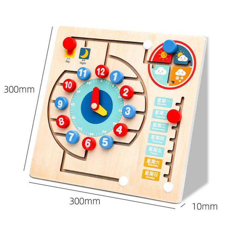 Montessori Toys Kids Educational Toys Wooden Toys Teaching Time Number