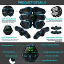 3x EMS Smart Abdominal Muscle Stimulator Trainer Stickers Fitness Equipment