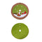 Santa Claus Snowman Hotel Supply Scene Decor Tree Skirt (Green Bottom) A
