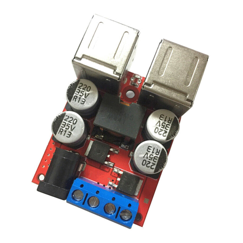 DC 12V-24V To 5V 8A Converter 4-USB Port Step-down Power Supply Buck Module