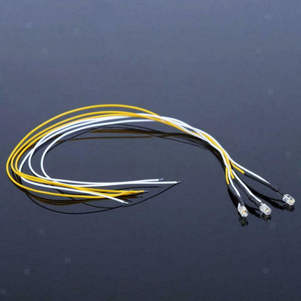 5 LED Lights Lamp 25cm/ 9.84inch Cable for RR Railway Street Layout Bright