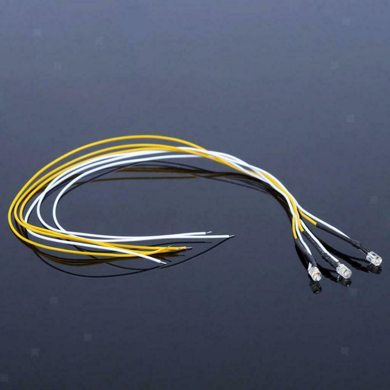 5 LED Lights Lamp 25cm/ 9.84inch Cable for RR Railway Street Layout Bright