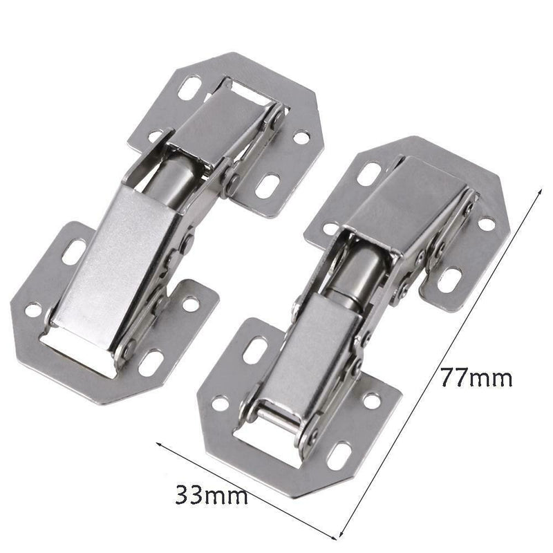 10pcs 3in Bridge Shaped Spring Frog Closet Cabinet Door Hinges No Drilling  A