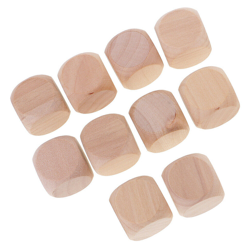 10 Pieces of Transparent Dice Set of 3cm D&D MTG Board Games Beige