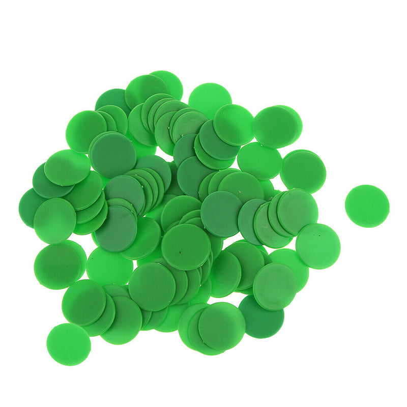 200PCS 18mm Plastic Counters Board Game Tiddly winks Teaching Aid Blue Green