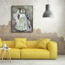 Painting By Numbers Kit DIY Wedding Dress Canvas Oil Art Picture Craft