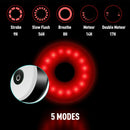 USB Rechargeable Bike Rear Tail Light LED Bicycle Warning Safety Waterproof Lamp