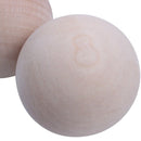 Wooden balls without bore Dia. 50 mm, 2 pieces
