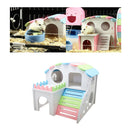 Hamster House Small Animal Hideout Mini Hut Hamster Cabin Cage