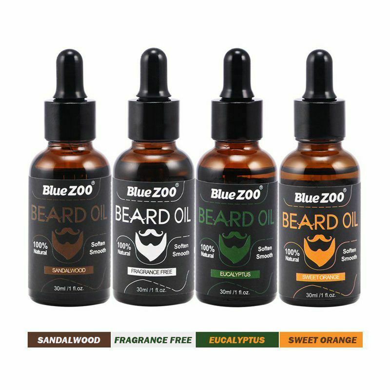 BlueZOO 100% Natural Beard Oil for Men,Leave In Conditioner and Softener fo J3X1