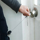 Metal Retractable Key Chain Card Badge Holder Steel Recoil Ring Pull Belt Clip